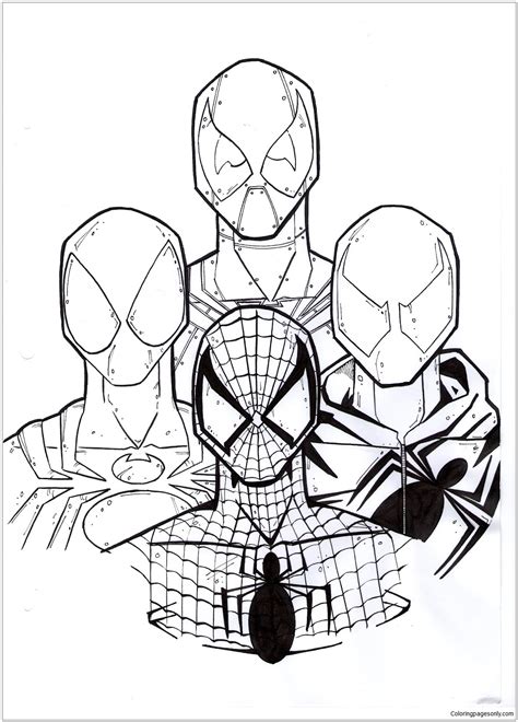 His main ability is to create a web, bind enemies with it and move around the city at high speed. Best Deadpool And Spiderman Coloring Page - Free Coloring ...