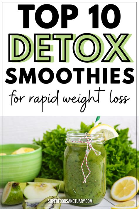Top Detox Smoothie Recipes For Weight Loss Superfood Sanctuary