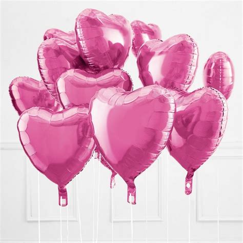 Bubble Gum Pink Heart Foil Balloon 17in Party City