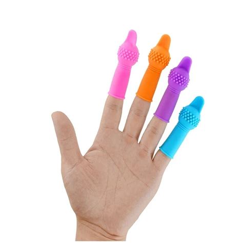 Sex Products Mini Electric Massage Glove Female Masturbation Finger Condom Vagina Stimulation