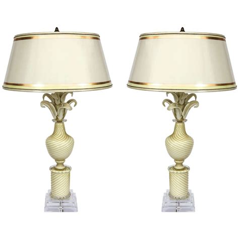 Pair Of Vintage Salviati Murano Lamps Lamp Murano Lamp