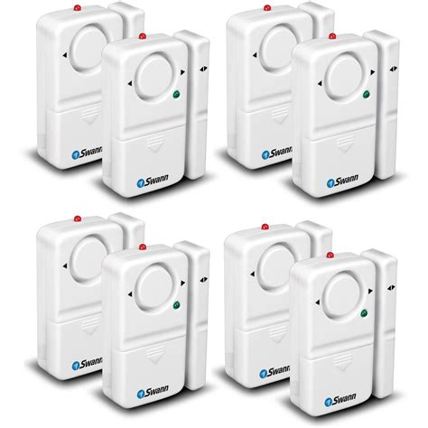 Swann Magnetic Windowdoor Alarm Pack Of 8 Swhom Mdapk8 Gl Bandh