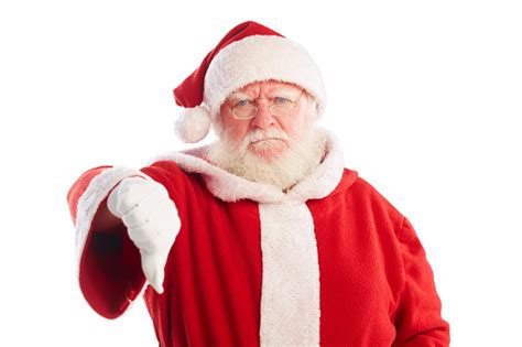 Upset Santa Claus Showing Thumbs Down Stock Photo Download Image Now