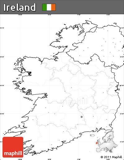 Free Blank Simple Map Of Ireland No Labels