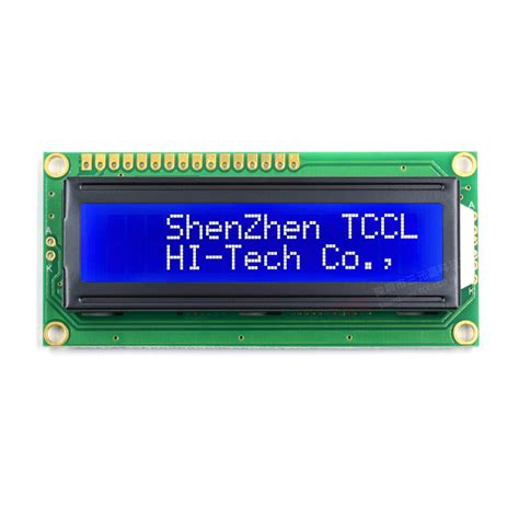 Tcc 16x2 Character Alphanumeric 4 8 Bit Parallel Spi I2c Interface Monochrome Lcd Display
