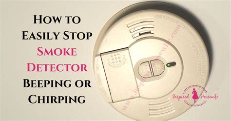 It will be various different detectors and when we replace the batteries it will stop for a couple days and then go back to chirping. How to Easily Stop Smoke Detector Beeping or Chirping