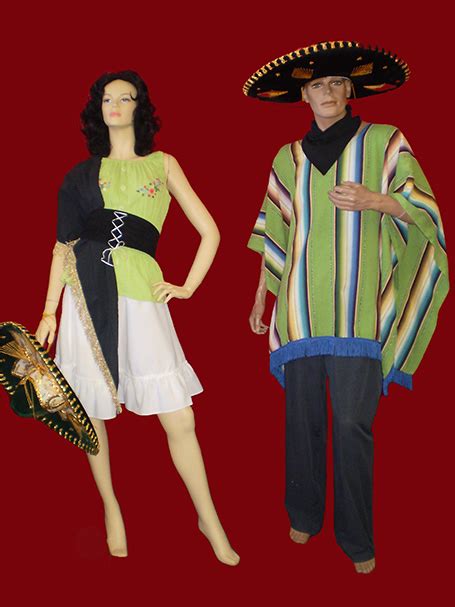 mexican costumes ponchos day of the dead costumes acting the part