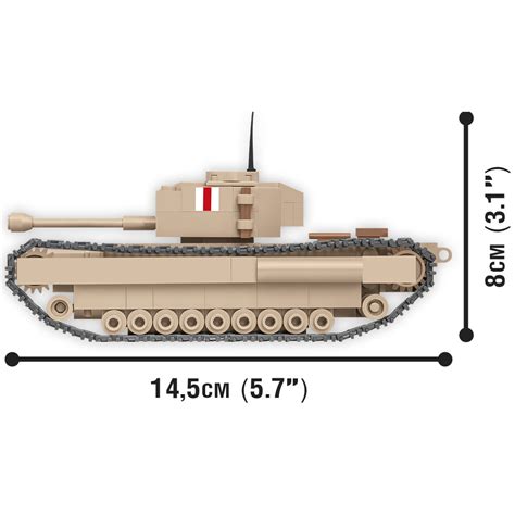 Cobi Churchill I Tank 148 Scale 300 Pieces Brick Forces