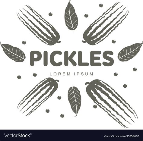 Pickles Logo Templates Royalty Free Vector Image