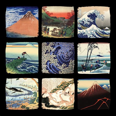 Buy A Katsushika Hokusai Canvas Collage Japanse Wall Art Queensland