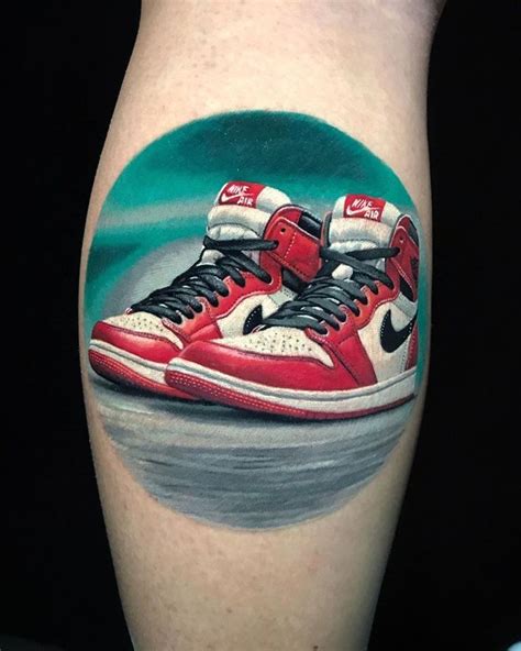 Nike Air Jordan 1 Chicago Tattoo By Emersson Pabon Jordan Tattoo