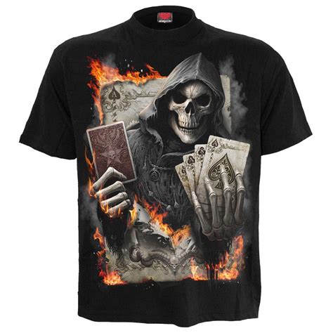 Daily Goth Grim Reaper T Shirt Ace Reaper T Shirt Männer T Shirt