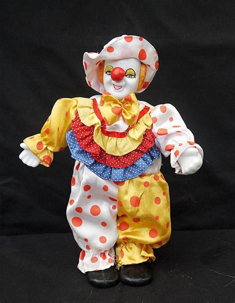 Vintage Large Porcelain Doll Clown Antique Porcelain Clown Etsy Uk Vintage Porcelain Dolls