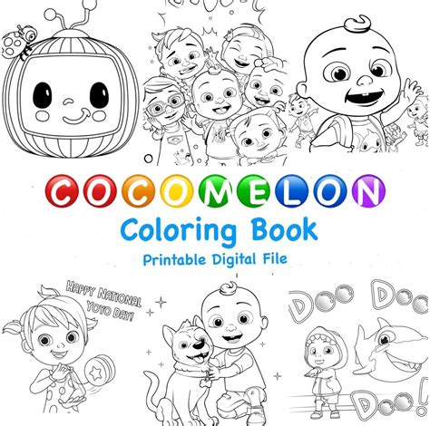 Cocomelon Coloring Pages Pdf Cocomelon Printable Coloring Pages