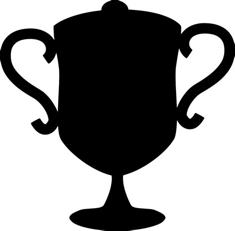 Golden Cups Svg Award Trophies Svg Trophy Cup Svg Black Silhouette