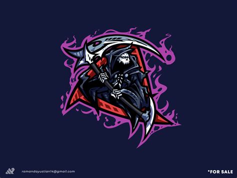 Logo Grim Reaper Illustration Mascot For Sale By Rn Marvel Design