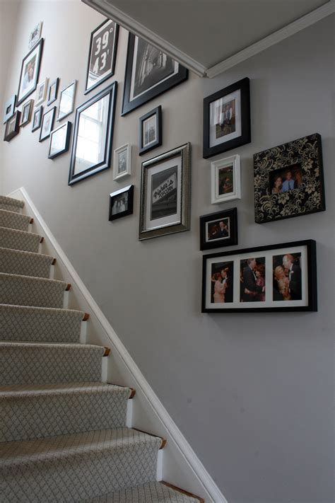 Cornforth White Center Hall With Photo Collage House Design Hallway