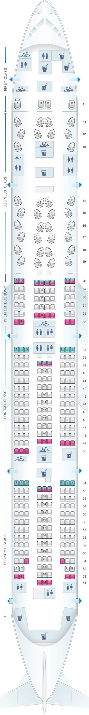 Seat Map China Southern Airlines Boeing B77w Seatmaestro