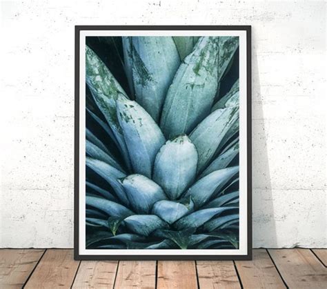 Pineapple Crown Poster Wall Art Instant Download Pineapple Art Etsy