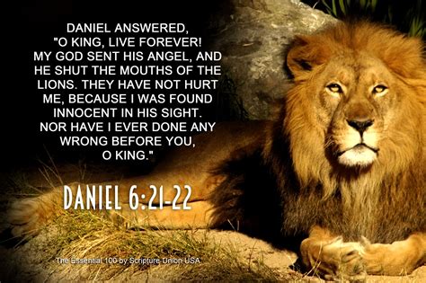 Daniel In The Lions Den Bible Verses Encouraging Bible Verses Bible