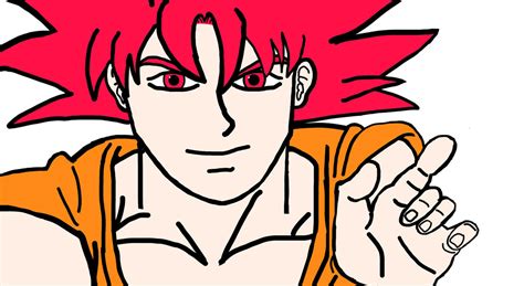 Goku Super Saiyan God Whis Symbol Gi Ms Paint By Themanigold On