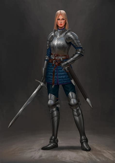 Female Knight Art By Icisdaruma Reasonablefantasy