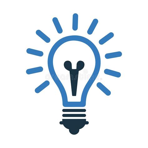 Light Bulb Icon Business Creativity Idea Making Stock Vector