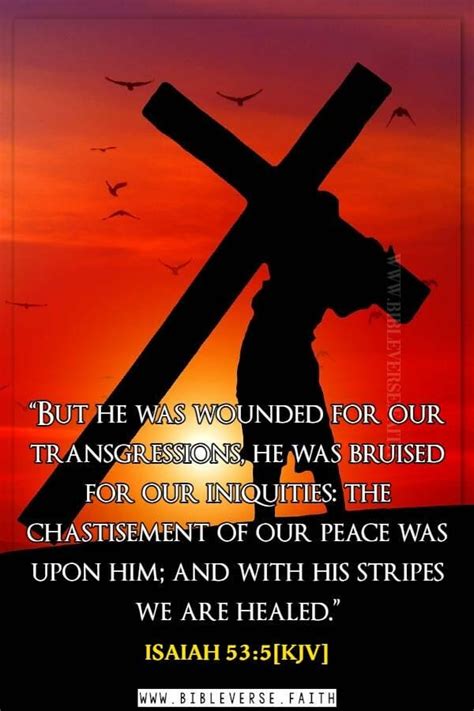 By His Stripes We Are Healed Bible Verse Kjv Bibleversefaith