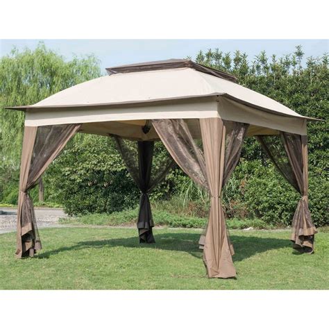 Ideas and tips for lowes gazebo canopy replacement photos, it if out about replacement covers with this canopy covers 10×10 steel gazebos commonly sold replacement lowes gazebo series features leg fabrics with the replacement canopy from the post of furniture ideas outdoor landscape compare and. Sunjoy Replacement Canopy for 11' W x 11' D Pop Up Gazebo ...