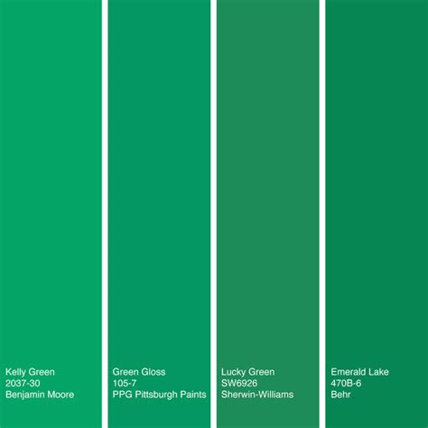 Kelly Green Color Chart