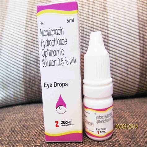 Moxifloxacin Eye Drops For Conjunctivitis Bottle Size 5 Ml Id