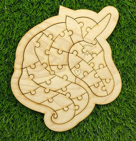 Personalized Jigsaw Puzzle Wood Unicorn Puzzle Kids Learning Etsy