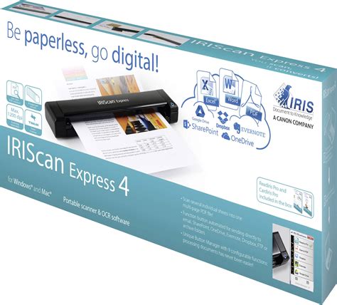 Iris By Canon Iriscan™ Express 4 Scanner De Documents A4 300 X 900 Dpi