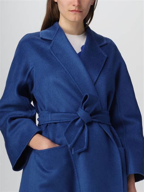 Max Mara Cashmere Coat Blue Max Mara Coat 2310110831600 Online On