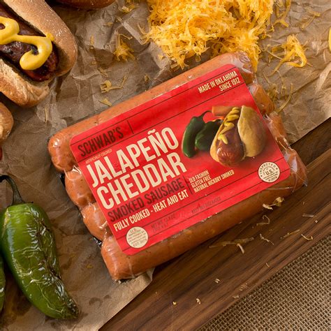 Jalapeno Cheddar Smoked Sausage Schwab Meat