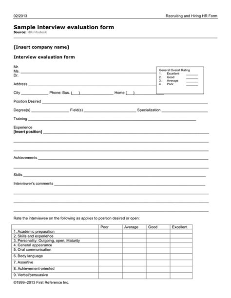 interview evaluation form in word and pdf formats 33516 hot sex picture