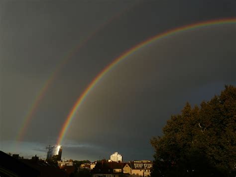 Download Free Photo Of Double Rainbowrainbowsecondary Rainbowdark