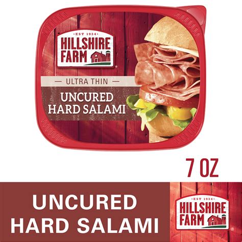 Hillshire Farm Ultra Thin Sliced Lunchmeat Uncured Hard Salami 7 Oz