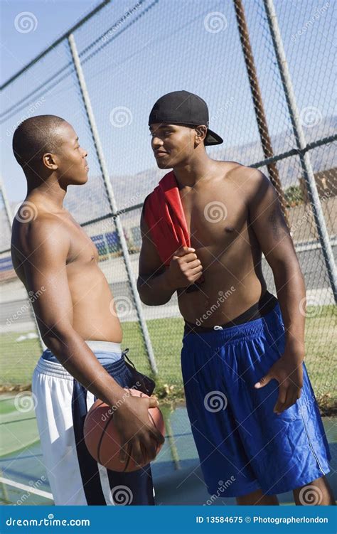 Two Basketball Players Stock Image Image Of Confrontation 13584675