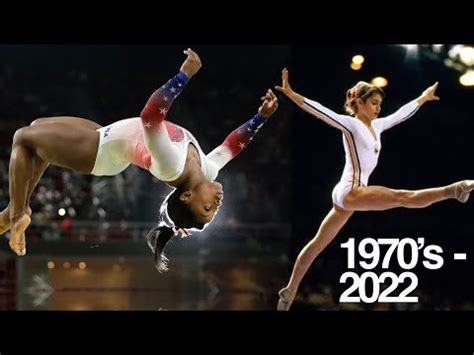 Nadia Comaneci Vs Simone Biles Gymnastics Evolution Youtube