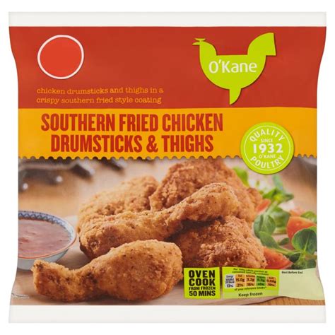 Keep in mind, this air fryer frozen orange chicken recipe doesn't require any additional oil! O'Kane Frozen Southern Fried Chicken Portions 800g from Ocado
