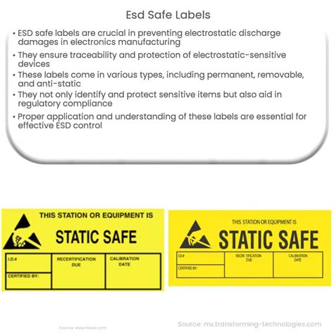 Esd Safe Labels How It Works Application And Advantages