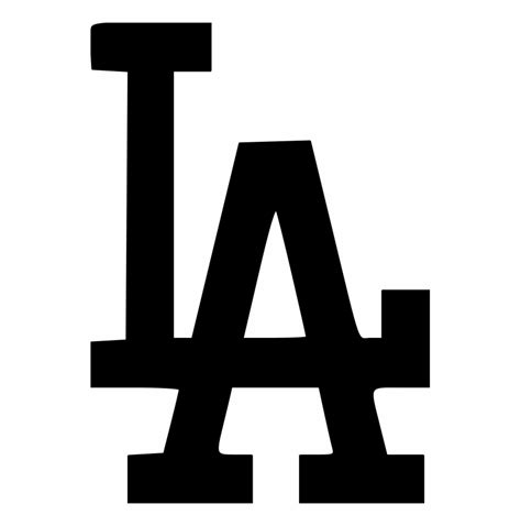 Los angeles lakers logo 2 mr hair art stencil. Los Angeles Dodgers La Dodgers Logo Svg - Clip Art Library