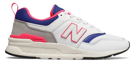 New Balance New Balance Womens 997h Classic Shoes White With Blue
