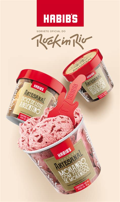 3d Ice Cream For Habibs • Rock In Rio Edition • Brazil On Behance Ice