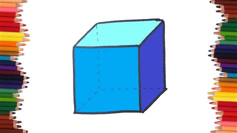 Cómo Dibujar Un Cubo Dibujos Faciles Youtube