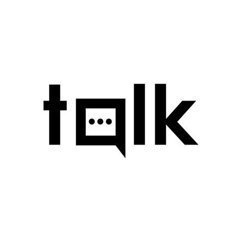 Talk Vector Logo 9107987 Vector Art At Vecteezy