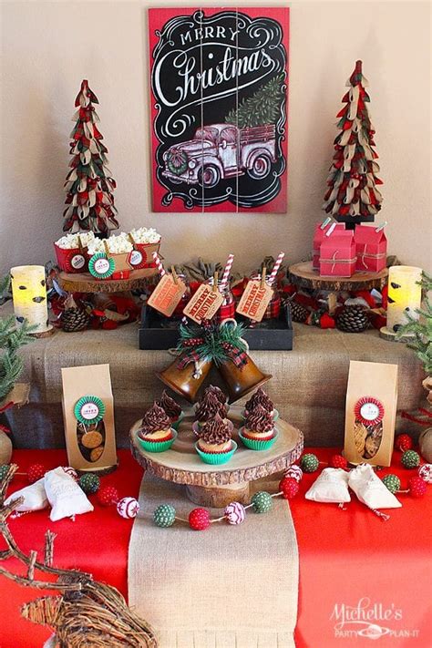 Well if you're wondering where to start, you've landed on the right page. Easy Rustic Christmas Party Decor and Dessert Table ...
