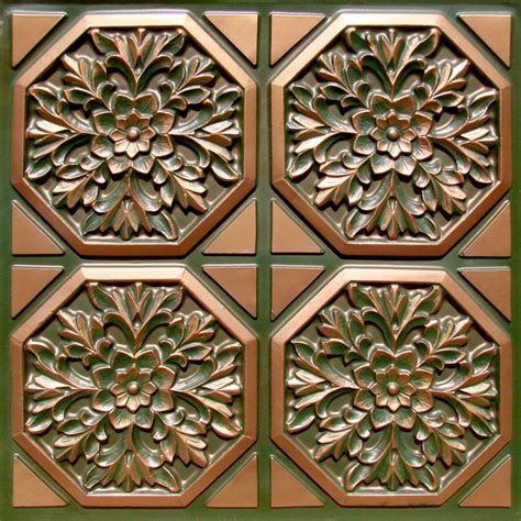 There is a large selection of styrofoam tiles available in. 108 - Patina Copper | Faux tin ceiling tiles