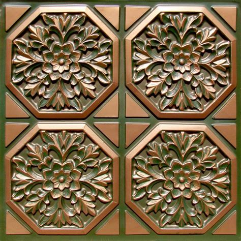Refresh the look of your tin or copper ceiling with a new paint and/or a. 108 - Patina Copper | Faux tin ceiling tiles